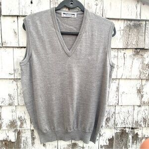 Vintage Burberrys Merino Wool Men’s Sweater Vest